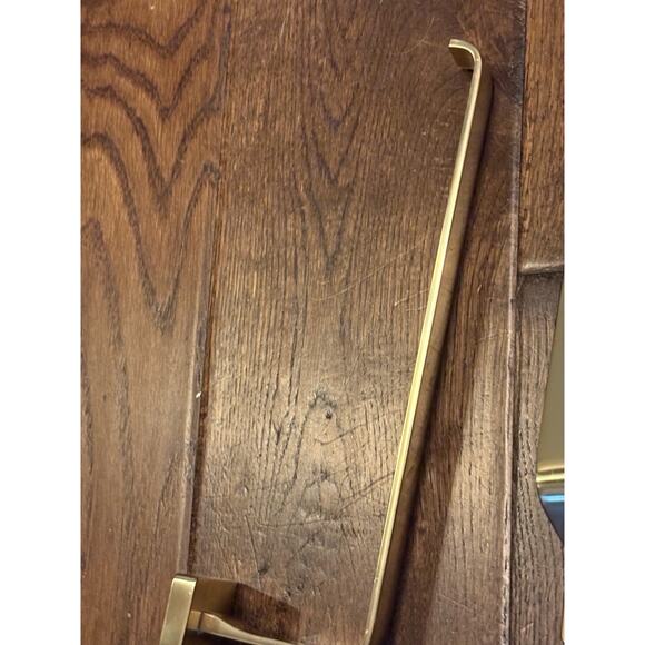 Rejuvenation Aged Brass Bath Hardware Yaquina Towel Holder bar toilet paper hook - Picture 11 of 11